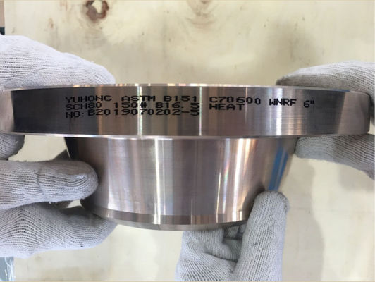 ASTM B151 WNRF SCH80 C70600 Copper Alloy Forged Flanges