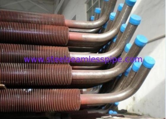 25.4MM 1" Finned Copper Tubing CuNi 90/10 Shape Type UNS12200 / UNS14200