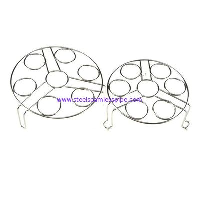 Kitchen Stainless Steel Egg Steamer Rack For Cooker Pot 304 Grade Eco - Friendly