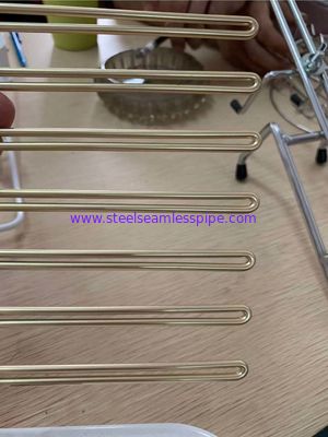 Imitating Gold Plating Stainless Steel Wire Forming For Custom Products Golden Surface