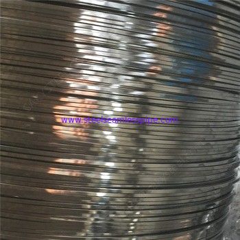 Soap Coated Stainless Steel Flat Wire Flat Metal Wire For Binding Carbon