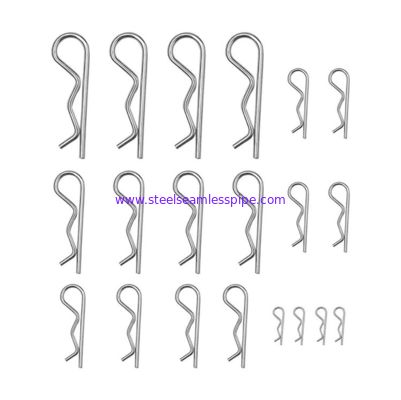 General Stainless Steel Wire Forming R Shaped Spring Clips High Tensile Strength