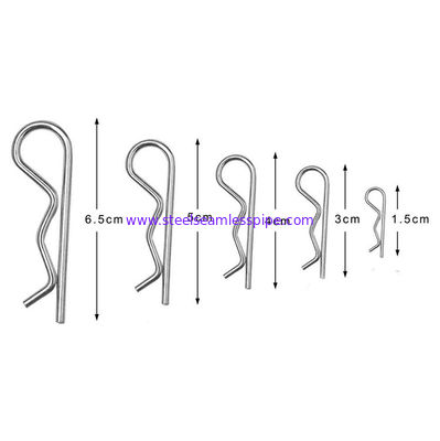 General Stainless Steel Wire Forming R Shaped Spring Clips High Tensile Strength