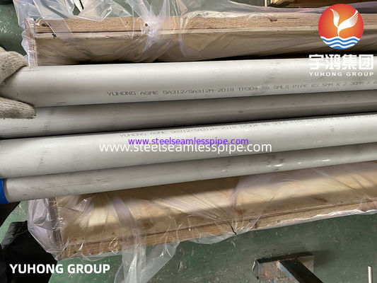 ASTM A312 / A312M TP304 SCH40 SCH10 6M Stainless Seamless Pipe PA Annealed