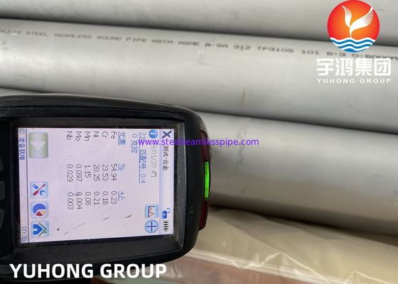 Round ASTM A312 TP310S Stainless Steel Seamless Pipe Eddy Current Test