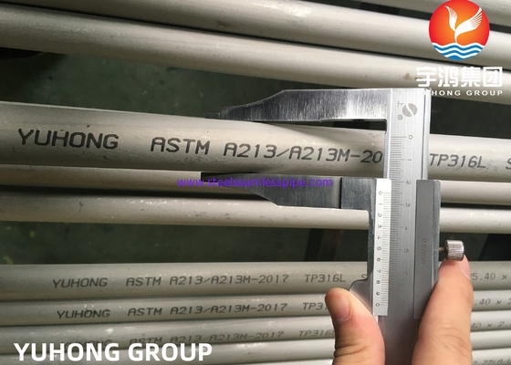 ASTM A213 TP316L TP304 TP304L Stainless Steel Seamless Heat Exchanger Tube