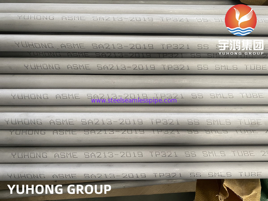 ASTM A213 TP321 Stainless Steel Seamless Tube For Heat Exchanger