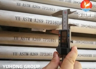 ASTM A269 / ASME SA269 TP316Ti TP316L TP304L TP304H Cold Rolld Instrument Bright Annealed Tube