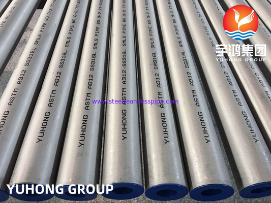 ASTM A312 / ASTM A511 TP316 / 316L (1.4404)  Stainless Steel Seamless Pipe Pickled Annealed ABS Certification