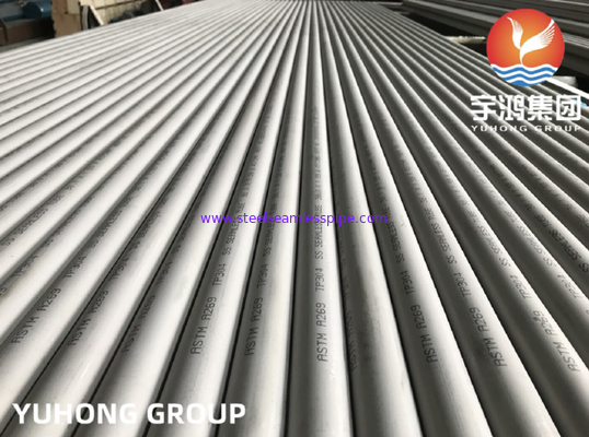 ASTM A269 TP304 Stainless Steel Seamless Tube 38.1*1.59*4572