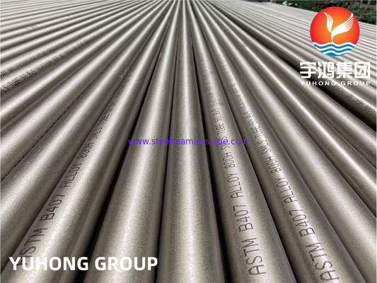 UNS N08800 Nickel Alloy Pipe Seamless Incoloy Tube / Pipe B163 / B423 / B407