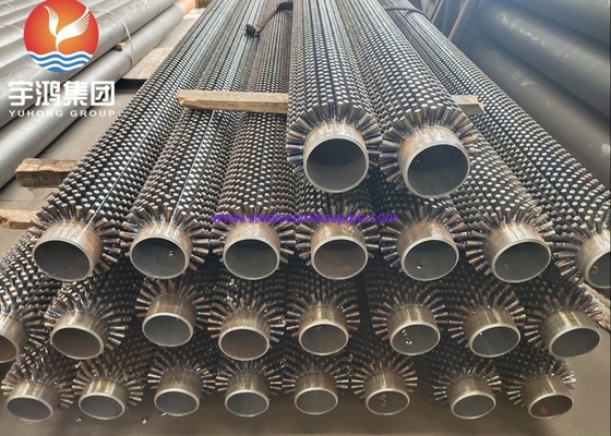 DIN 17175 STAINLESS STEEL STUDDED BOILER FINNED TUBES WITH 11CR / 11-13 CR