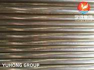 Brass Alloy Seamless Tube ,ASTM B111 C44300 / CuZn28Sn1/ CZ111,  For Condenser And Cooling Application