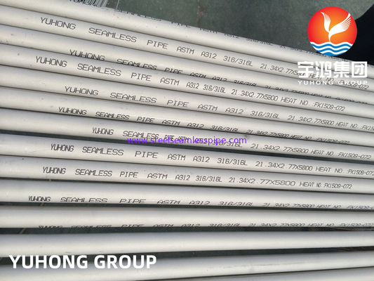 ASTM A312 TP316, TP316L Stainless Steel Seamless Pipe For Petrochemical Industry