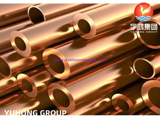 TP2 H62 H65 H68 H70 Copper Alloy Tube ASTM 135 ASTM B43 GB1527 GB/T 26290