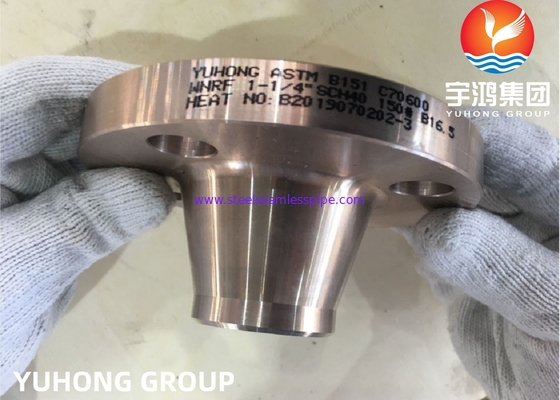 ASTM B564 CuNi 90/10 C70600 2.0872 Forged Steel Flanges Welding Neck Or Slip On RF FF Flange