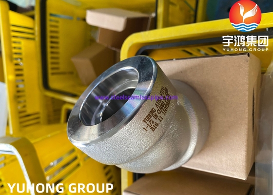 ASTM A182 F316 Forged Steel Pipe Fittings Elbow 1 1/2&quot; CLASS 6000 B16.11 Malleable Iron Threaded