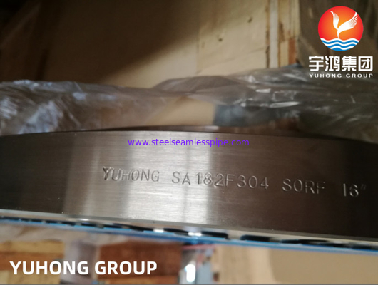 ASTM A182 F304 F304L Stainless Steel Forged Flanges F.F. / R.F. And R.T. Face Type