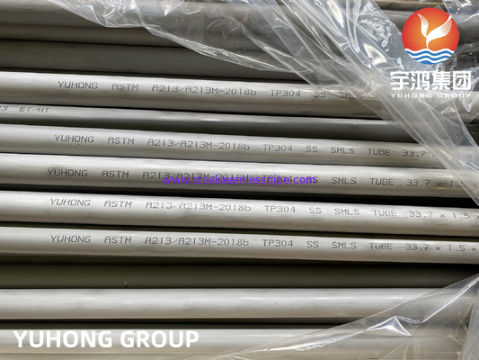 ASTM A213 TP304 /TP304L Stainless Steel Seamless Tube For Heat Exchanger