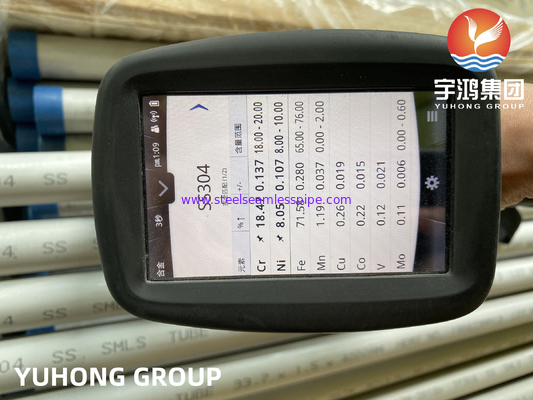 ASTM A213 TP304 /TP304L Stainless Steel Seamless Tube For Heat Exchanger