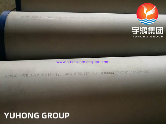 ASTM A312 TP317L Stainless Steel Seamless Tube 100% ET UT Boiler Tube