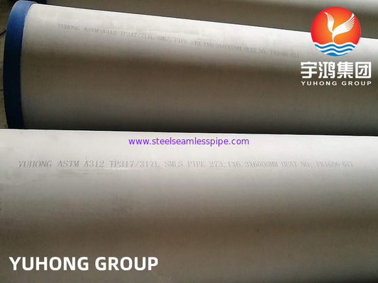 ASTM A312 TP317L Stainless Steel Seamless Tube 100% ET UT Boiler Tube