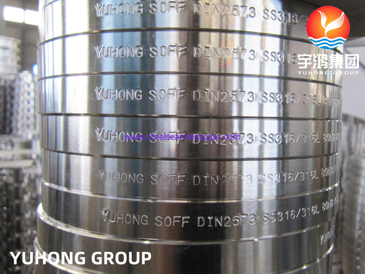 DIN2573 F316L Stainless Steel Slip-on Flange (Flat Face) , Use In High-temperature Environments