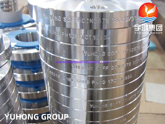 DIN2573 F316L Stainless Steel Slip-on Flange (Flat Face) , Use In High-temperature Environments