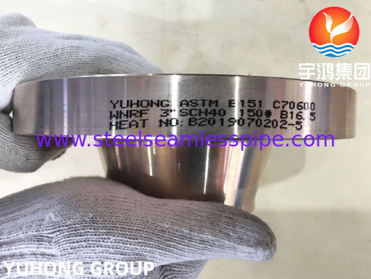 C70600 / DIN 2.0872 Copper Nickel Welding Neck Flange ASME B16.5 Raised Face