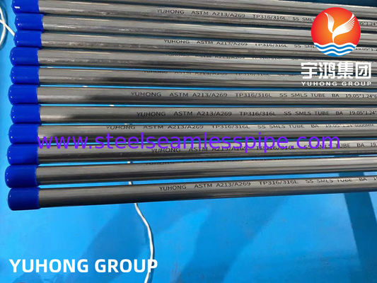 SEAMLESS BRIGHT ANNEALED TUBE ASTM A213 ASME SA269 COLD ROLLING