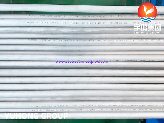 ASTM A213 TP304L Stainless Steel Seamless Boiler Tube, NDE ECT Available