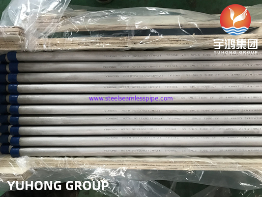 ASTM A213 TP304L Stainless Steel Seamless Boiler Tube, NDE ECT Available