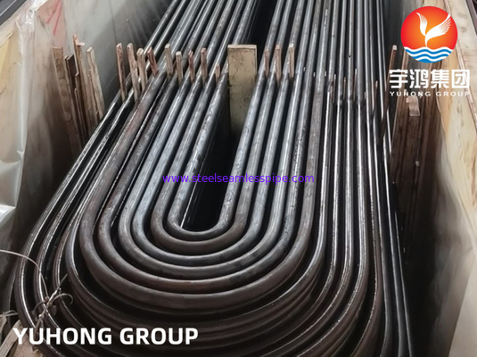 ASTM A179/ ASME SA179 CARBON STEEL SEAMLESS U BEND BOILER TUBE( BLACK PAINTING/COLD DROWN)