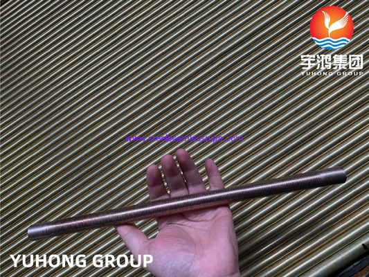 ASTM B111 UNS C70600 Copper Nickel Alloy Tube Heat Exchanger Low Finned Tube