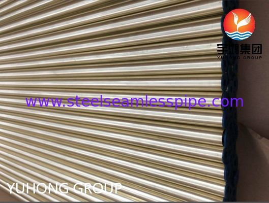 ASTM B111 C44300 O61 Seamless Copper Tube Brass Copper Round Tube for Heat Exchanger Applications