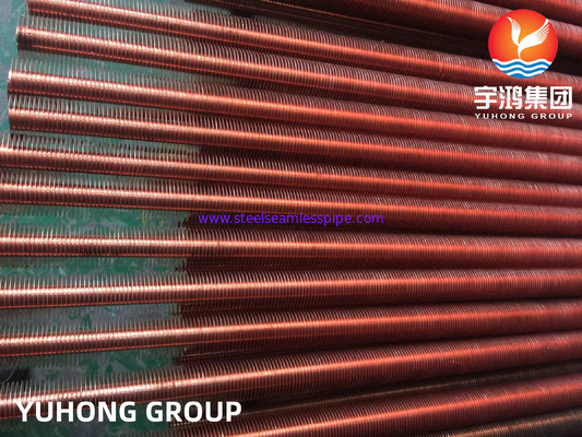 ASTM B111 / ASME SB111 UNS C71500 Copper Alloy Tube Bimetallic Finned Tube