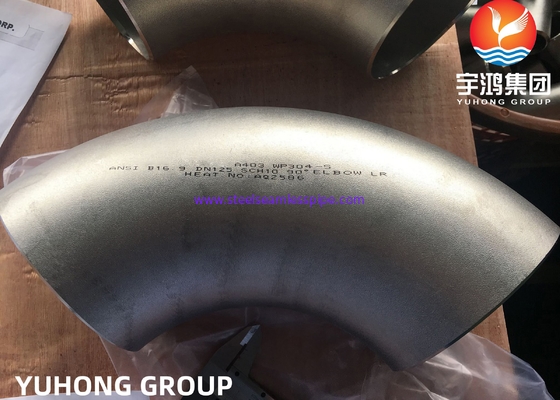 ASTM A403 WP304-S 90Deg LR Butt Weld Stainless Steel Elbows