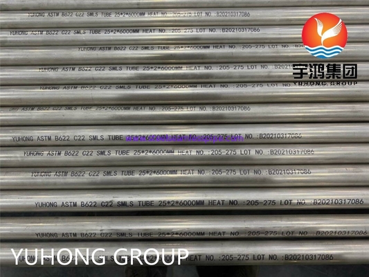 ASTM B622 Hastelloy C22 Tube N06022 High Nickel Alloy Steel Hastelloy Alloy