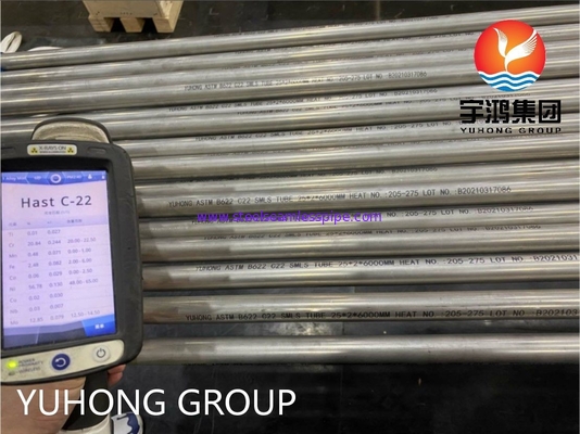 ASTM B622 Hastelloy C22 Tube N06022 High Nickel Alloy Steel Hastelloy Alloy