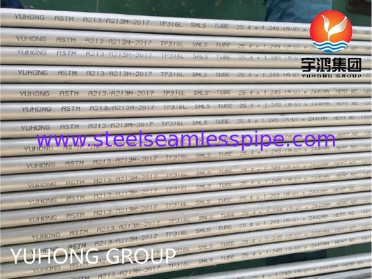 ASTM A213 TP316L Bright Annealed Stainless Steel Seamless Tube for Heat Exchanger Applications