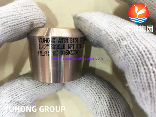 ASTM B151 C70600 COPPER HIGH PRESSURE THREADED FITTING 3000LB NPT