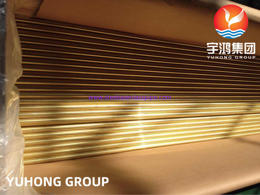 ASTM B111 C44300 SEAMLESS COPPER NICKEL TUBE FOR HEAT EXCHANGER