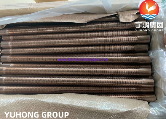 ASME SB111 C70600 Extruded Low Fin Tube | CuNi 90/10 Heat Exchanger Tubes