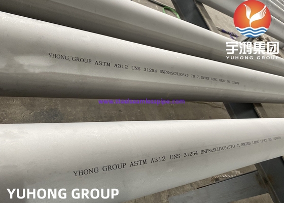 ASTM A312 UNS S31254 254SMO Duplex Stainless Steel Offshore Pipe