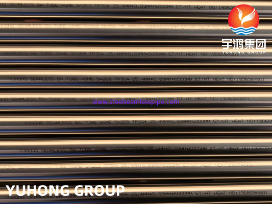 ASME SA269 /ASTM A269 TP304L SS SEAMLESS ROUND TUBING BRIGHT ANNALED BRIGHT SURFACE