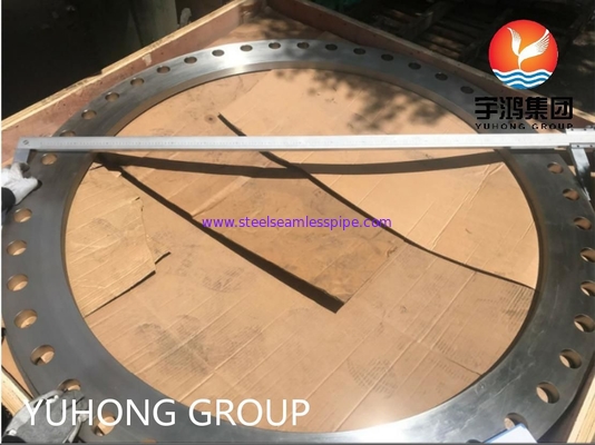 ASTM A182 F316L SS Forged Slip On Flanges 54" Large Diameter ANSI / AWWA C207 Class D