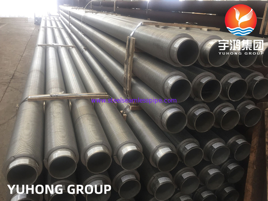 HFW Serrated Fin Tube , ASTM A210 / ASME SA210 GR.A1 Carbon Steel Finned Tube