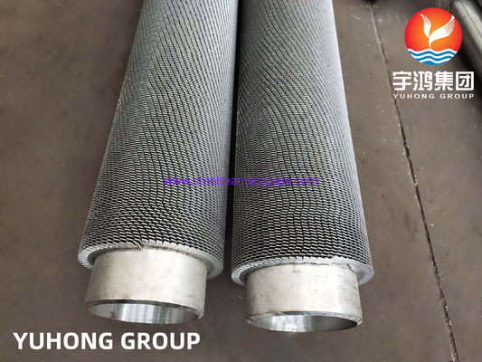 HFW Serrated Fin Tube , ASTM A210 / ASME SA210 GR.A1 Carbon Steel Finned Tube