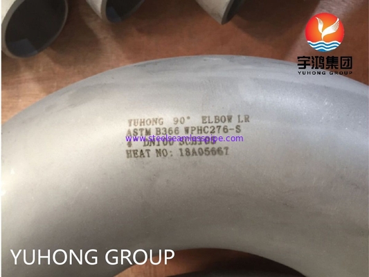 ASTM B366 C-276 Hastelloy Nickel Alloy Elbow 90 LR DN100 Butt Weld Pipe Fitting