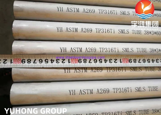 ASTM A269 Stainless Steel Seamless Pipe TP316L TP316Ti TP316H Annealed and pickled